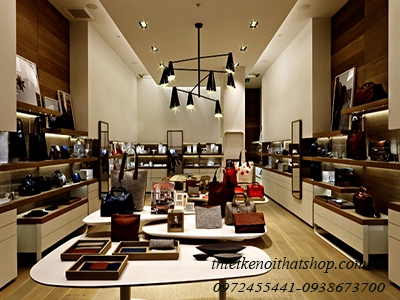 thiết kế shop thời trang túi xách