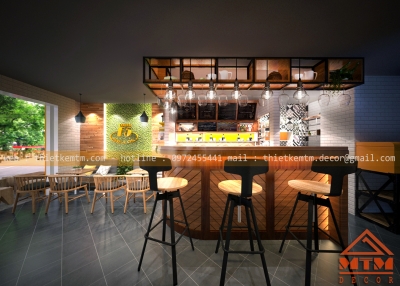 THIẾT KẾ QUÁN CAFE F5-TÂN BÌNH