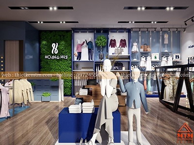 THIẾT KẾ SHOP THỜI TRANG HOÀNG HUY