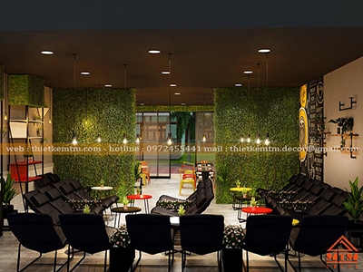 THIẾT KẾ VÀ THI CÔNG NỘI THẤT QUÁN CAFE NGỘ